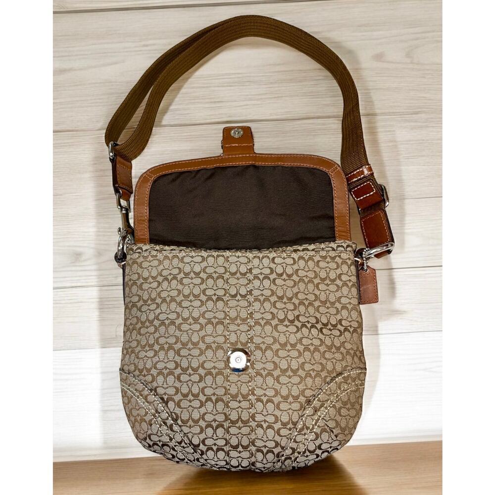 Y2K Coach Mini Signature Jacquard Convertible Bag - Gem